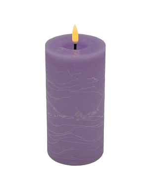 Mansion - Led Pillar Candle 7.5*15cm Lavender Paradise