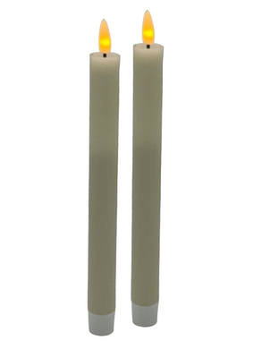 Mansion - Box of 2 Diner Candle 3.8*24cm Pearled Ivory
