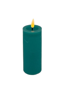 Mansion - Led Pillar Candle 5*12.5cm Verdigris