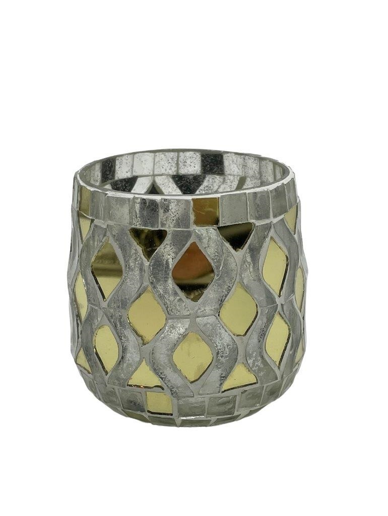 Mansion - Glass Votive Mosaic Thorium 10cm