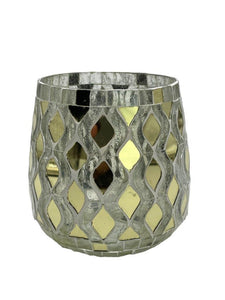 Mansion - Glass Votive Mosaic Thorium 13cm