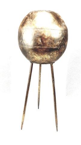 Mansion - Gold sphere Plantpot on 3 Feet