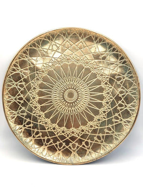 Mansion - Aged Gold Plate Sundial Dia50*3cm