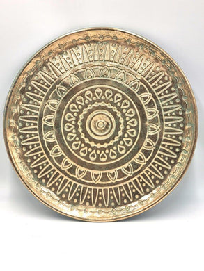 Mansion - Aged Gold Plate Egypte Dia39*2cm