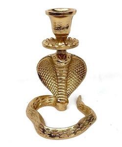 Mansion - Gold Alu Cobra Candleholder