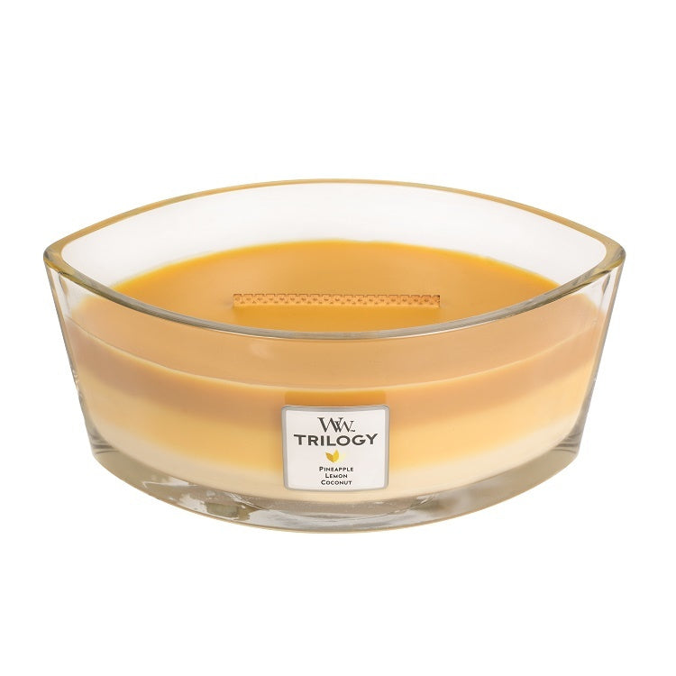 WoodWick Fruits of Summer Trilogy HearthWick Flame Ellipse Candle