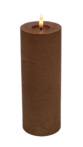 Mansion - Led Pillar Candle Copper Metallic 7.5*20cm