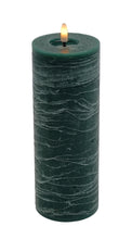 Afbeelding in Gallery-weergave laden, Mansion - Led Pillar Candle Green Rustic 7.5*20cm