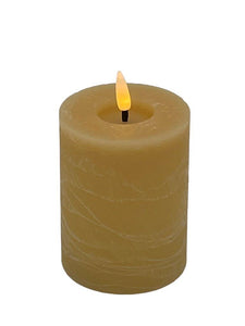 Mansion - Led Pillar Candle 7.5*10cm Sand