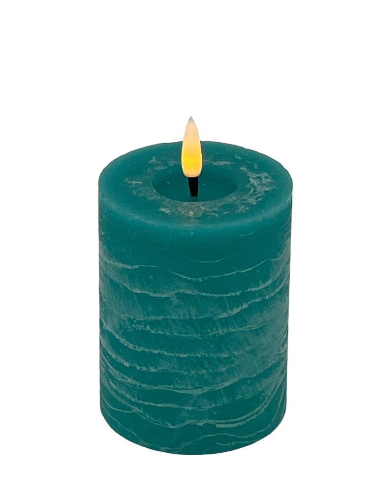 Mansion - Led Pillar Candle 7.5*10cm Verdigris