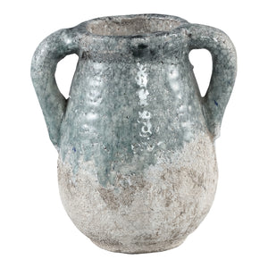 PTMD - Zara blue ceramic pot with ears s