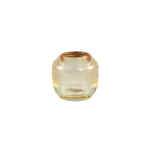 PTMD - Binx Glass yellow tealight round