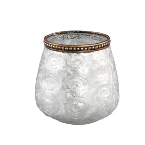 PTMD - Vieve Glass white tealight circle votive round