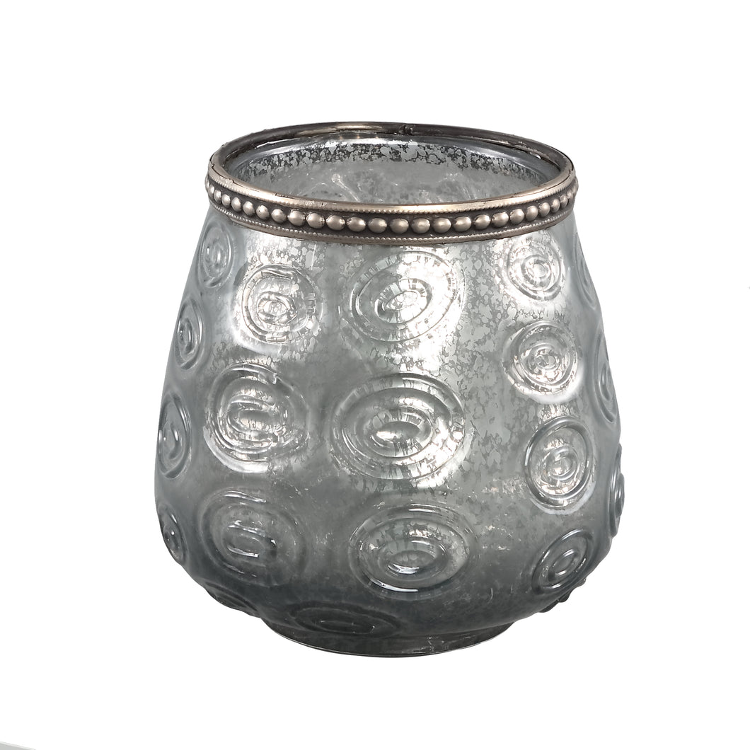 PTMD - Vieve Glass grey tealight circle votive round