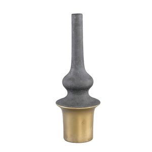 PTMD - Diani Grey ceramic pot gold base round taps L