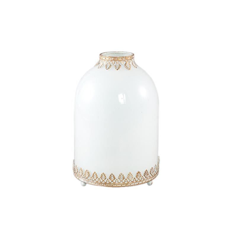 PTMD - Decoritz White glass LED lantern smooth round L