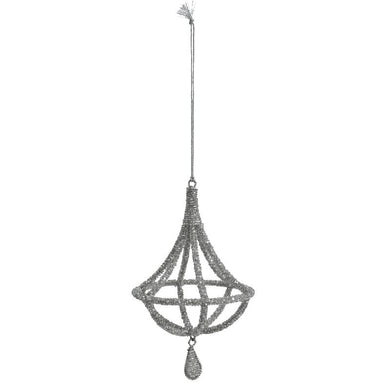 PTMD - Xmas Reidar silver iron glass hanger chandelier B