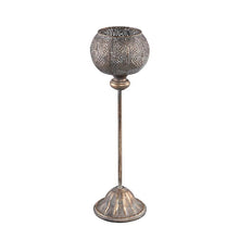 Afbeelding in Gallery-weergave laden, PTMD - Djana Copper iron candleholder ball shade L