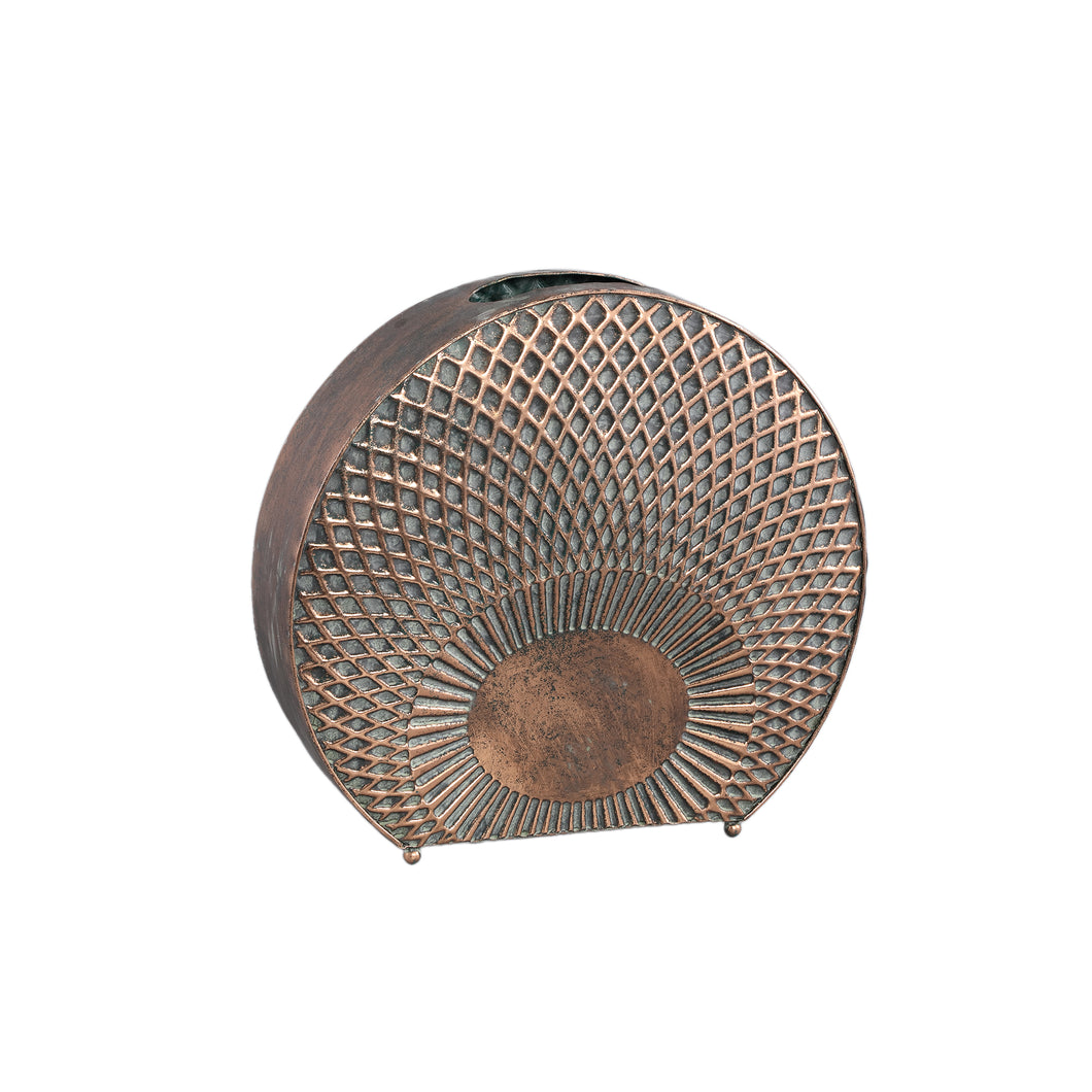 PTMD - Yoeri Copper iron pot scales pattern round large
