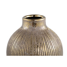 Afbeelding in Gallery-weergave laden, PTMD - Avay Gold ceramic pot ribbed round bulb L