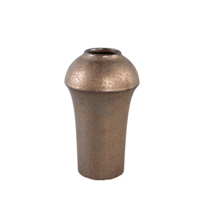 PTMD - Desyah Bronze ceramic pot round high border S