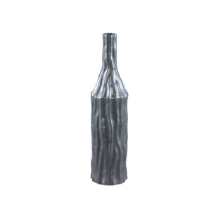 PTMD - Finne Black glazed ceramic bottle shaped pot S