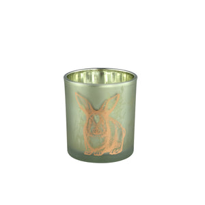 PTMD - Mauren Green glass tealight rabbit S