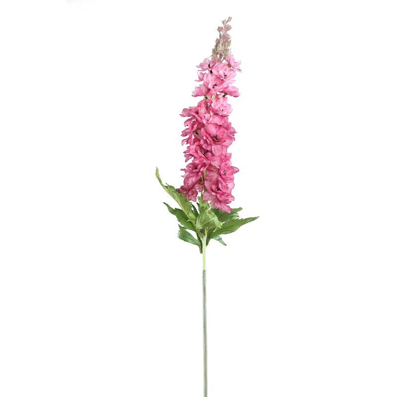 PTMD - Delphinium Flower pink spray with leaves