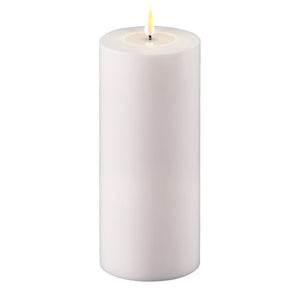 White Outdoor LED Candle D: 10 * 20 cm
