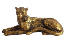 Afbeelding in Gallery-weergave laden, Luipaard liggend Felixia goud-L11B30H13CM