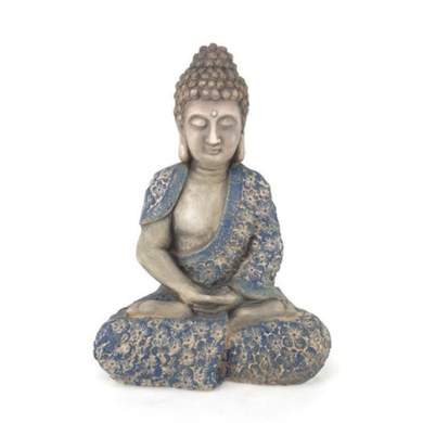 Mansion -  Meditating Budha Blue Flower Robe