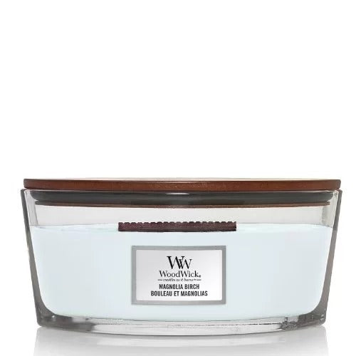 WoodWick Magnolia Birch Heartwick Flame Ellipse