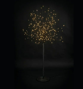 Kerstboom LED Fausto S zwart-L30B30H120CM