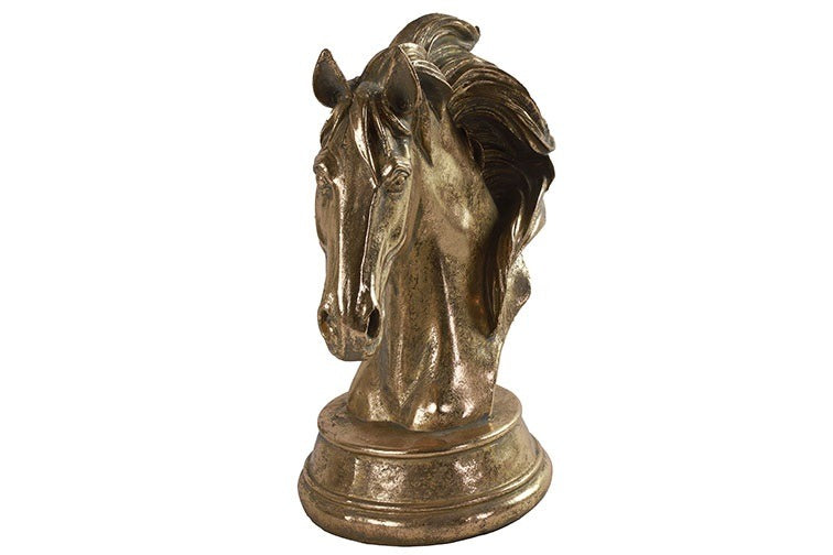 Ornament paard Chess goud-L15,5B23H28,5CM