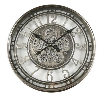 Mansion - Gear Clock Open Metal Dia54*7,8cm