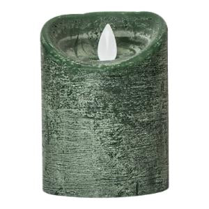 PTMD - LED Light Candle dark green moveable flame S