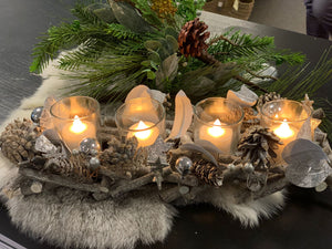 Advent Decoration with 4 cups