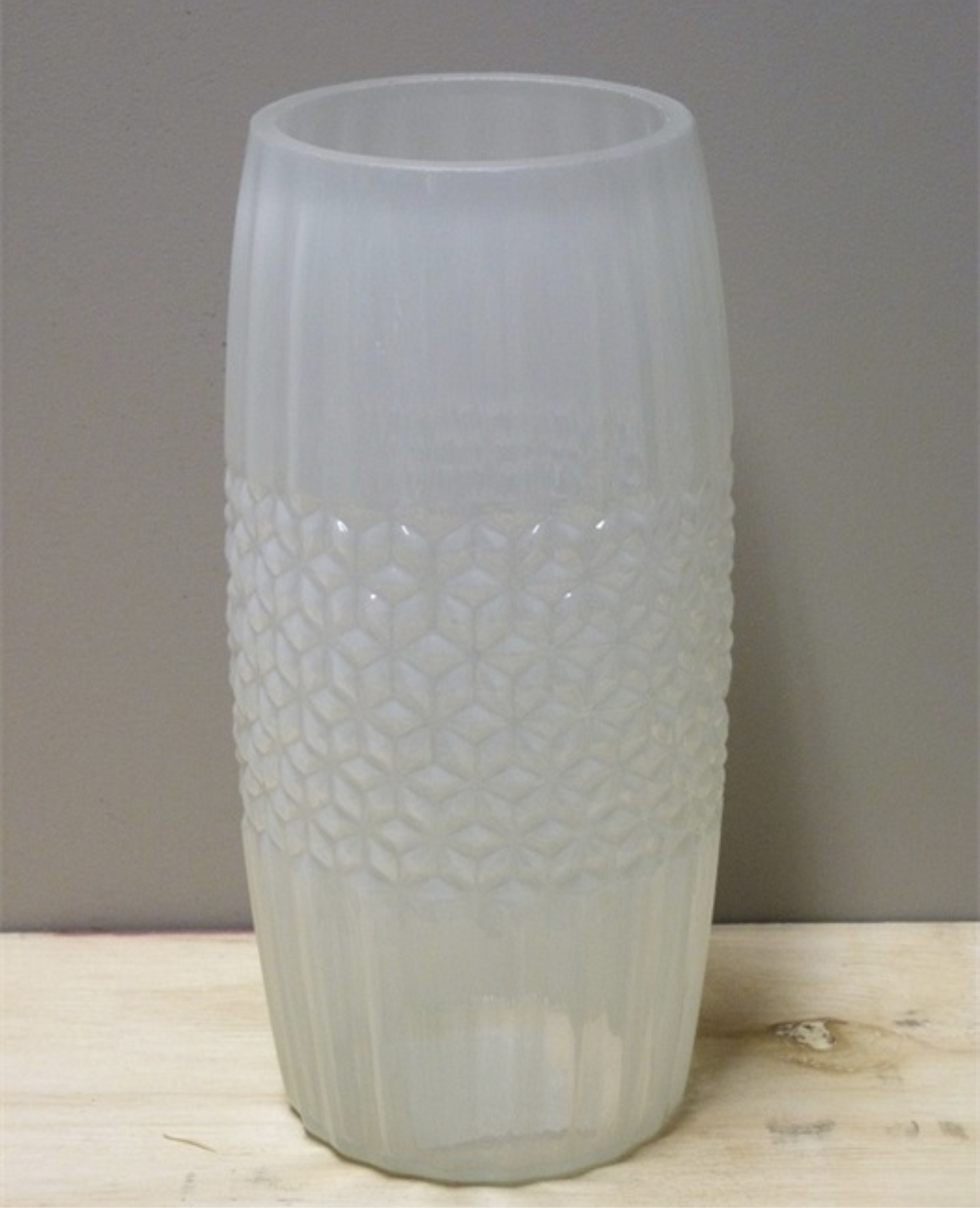 Mansion - Cilinder Vase 2Shape S 11.5*25cm Milky White
