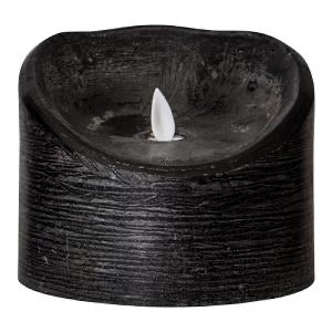 PTMD - LED Light Candle rustic black moveable flame XL
