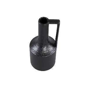 PTMD - Rita Black matt ceramic pot with ear L