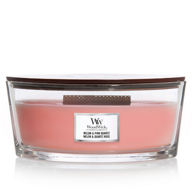 WoodWick Melon & Pink Quartz Heartwick Flame Ellipse